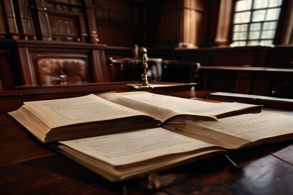 Irish legal professionals preparing case documents